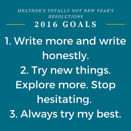 2016 Goals