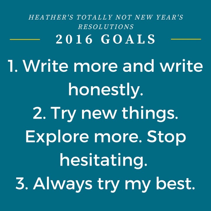 2016 Goals
